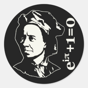 Leonhard Euler Classic Round Sticker