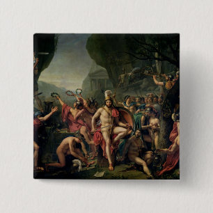 Leonidas at Thermopylae, 480 BC, 1814 15 Cm Square Badge