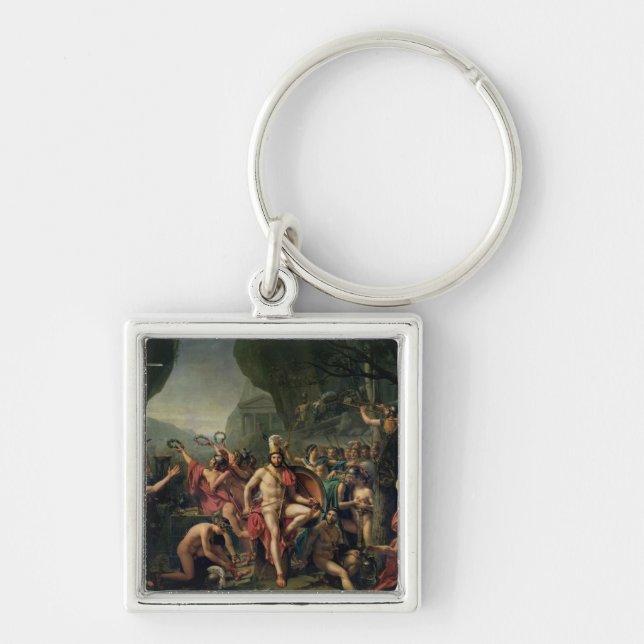 Leonidas at Thermopylae, 480 BC, 1814 Key Ring (Front)