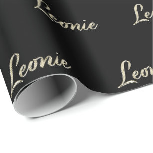 Leonie white Handwriting Gift Paper