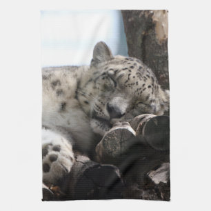 Leopard 002 tea towel