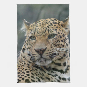 Leopard 006 tea towel