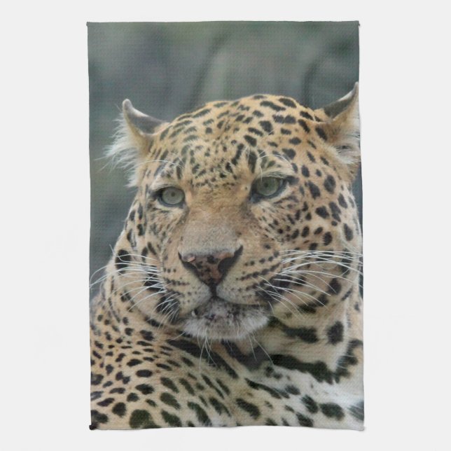 Leopard 006 tea towel (Vertical)