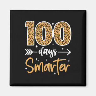 Leopard 100th Day Of School Teacher Kids 100 Days Magnet
