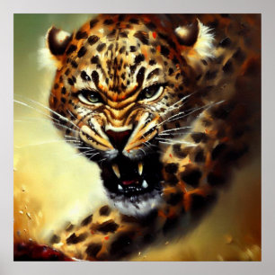 Leopard (10) Wild Cat Poster