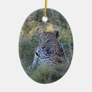 LEOPARD 28 BOTSWANA CERAMIC ORNAMENT