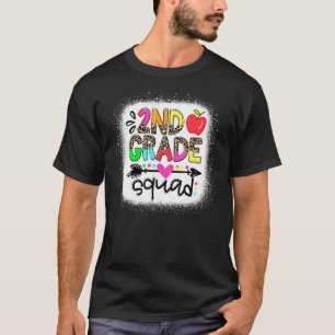 Leopard 2nd Grade Squad Teacher First Day Of Scho T-Shirt