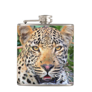 Leopard 6 Wrapped Flask