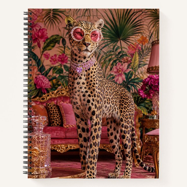 Leopard Among the Ferns Notebook (Front)