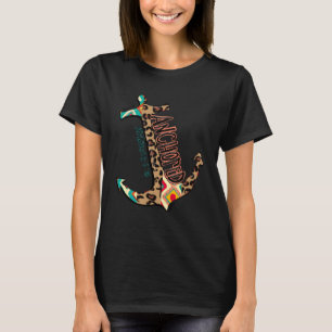 Leopard Anchor Christian Faith Anchored Bible Vers T-Shirt
