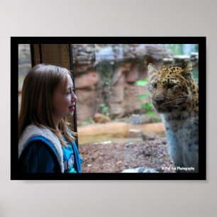 Leopard and Child Portrait Poster