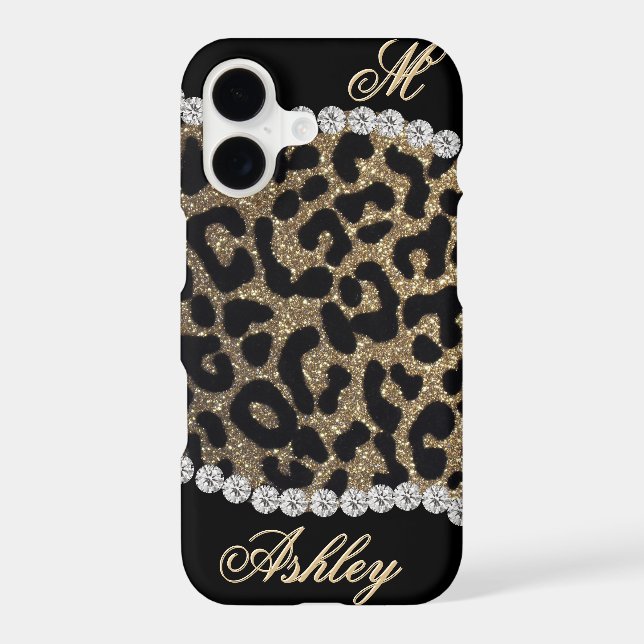 Leopard and Diamond Monogram (Back)