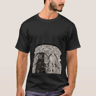 Leopard and Gypsy Moth flowers nouveau nocturnal f T-Shirt