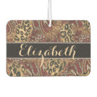 Leopard and Paisley Pattern Print to Personalise