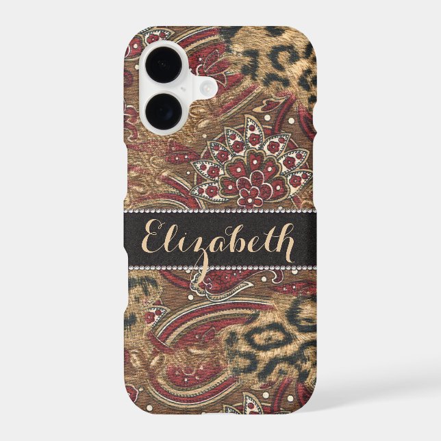 Leopard and Paisley Print Personalised (Back)