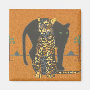 Leopard and Panther Magnet