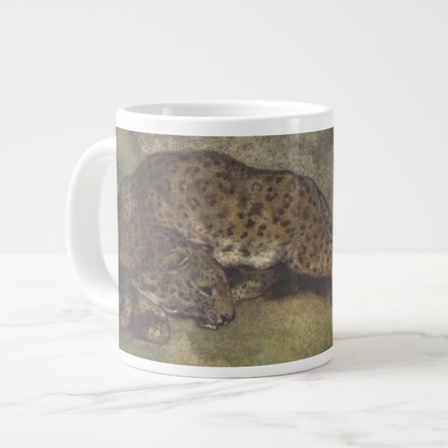 Leopard and Serpent Large Coffee Mug (Front Left)