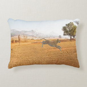 Leopard And Spots Accent Pillow