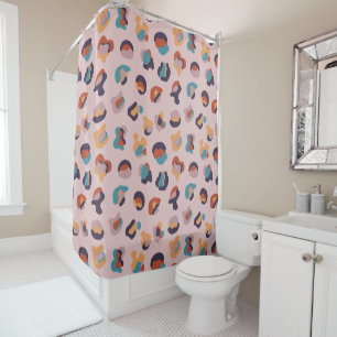 Leopard Animal Pink Modern Shower Curtain