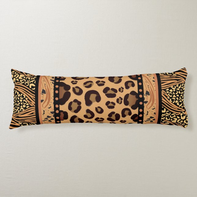Leopard Animal Print Body Cushion (Front)