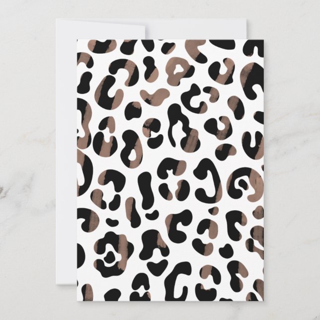 Leopard Animal Print Cheetah Print Animal Prints Thank You Card (Front)