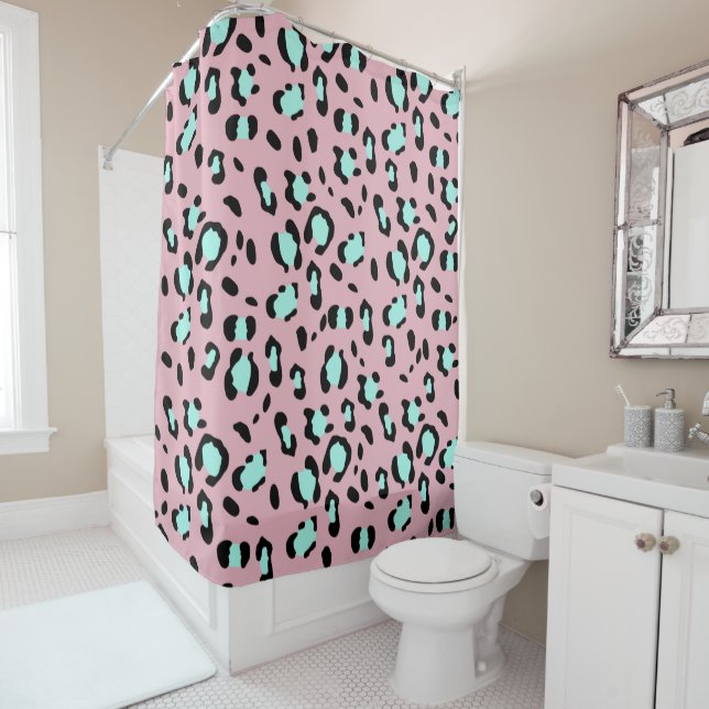 Leopard Animal Print Glam #26 #pattern #decor #art Shower Curtain (In Situ)