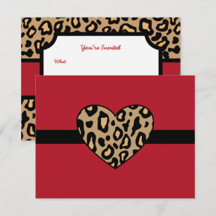 Leopard Animal Print Invitations