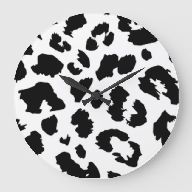 LEOPARD ANIMAL PRINT LARGE CLOCK (Front)