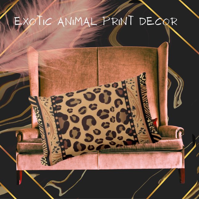 Leopard Animal Print Lumbar Cushion (Creator Uploaded)