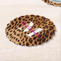 Leopard Animal Print Monogram