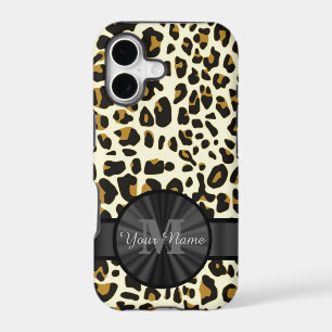 Leopard animal print monogrammed