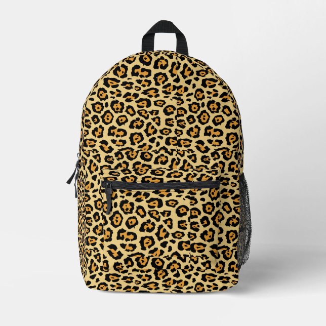 Leopard Animal Print Pattern-25560 Printed Backpack (Front)