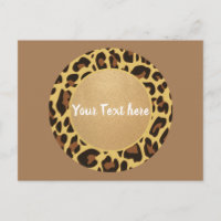 Leopard Animal Print Pattern Circle Fashion Beauty