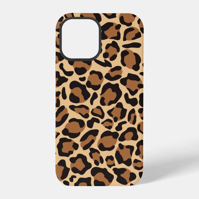 Leopard Animal Print Pattern iPhone Case (Back)