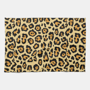 Leopard Animal Print Pattern Tea Towel
