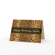 Leopard Animal Print Personalized