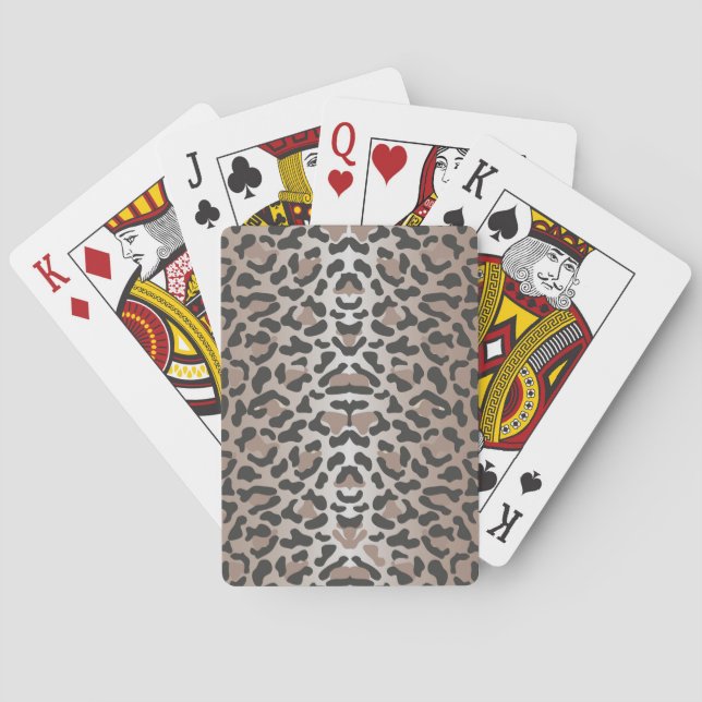 Leopard Animal Print - Playing Cards (Back)