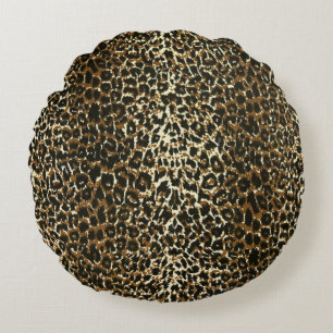 Leopard Animal Print Round Cushion