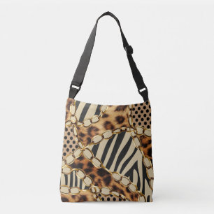 Leopard Animal Print Seamless Pattern Crossbody Bag