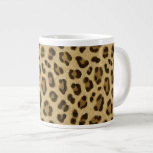 Leopard Animal Print Skin Pattern Large Coffee Mug