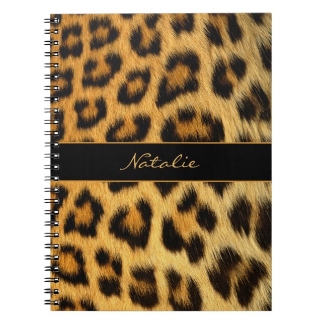 Leopard Animal Print Skin Pattern Notebook (Front)