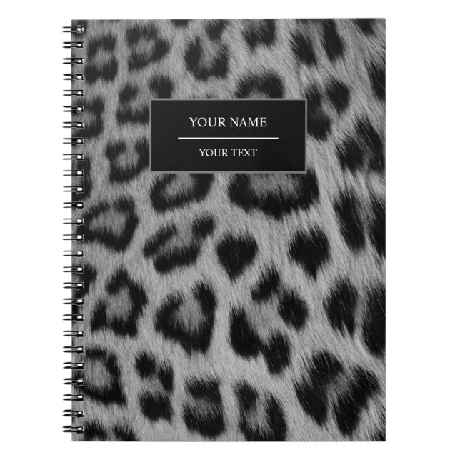 Leopard Animal Print Skin Pattern Notebook (Front)