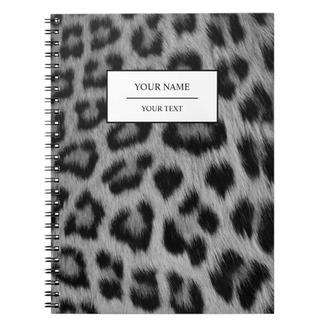 Leopard Animal Print Skin Pattern Notebook (Front)