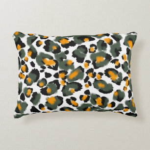 Leopard Animal Print Texture Background Decorative Cushion