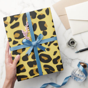 Leopard Animal Skin Pattern Print Wrapping Paper