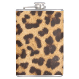 Leopard Animal Skin Print Hip Flask