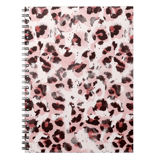 Leopard Animal Skin: Tie Dye Elegance. Notebook (Front)