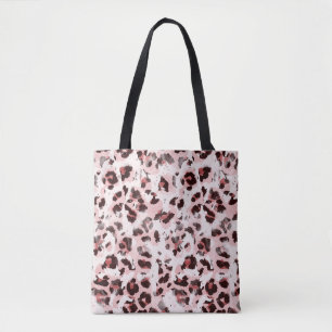 Leopard Animal Skin: Tie Dye Elegance. Tote Bag