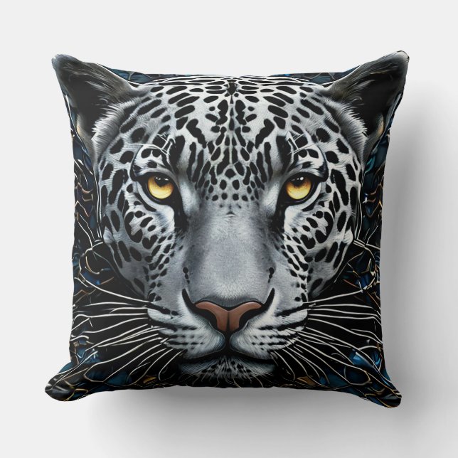 Leopard art cushion (Front)