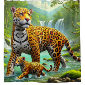 Leopard Art Shower Curtain